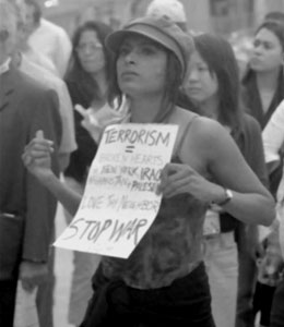 9-11 Girl with Sign