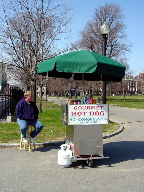 hot dog stand