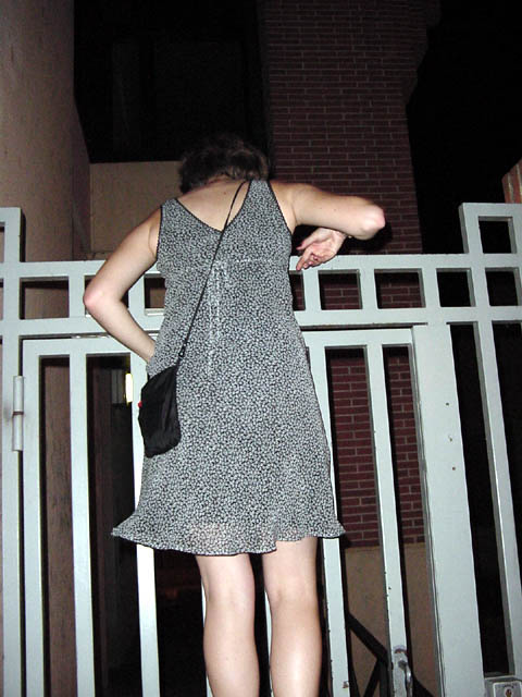 Solvej Climbing a Fence